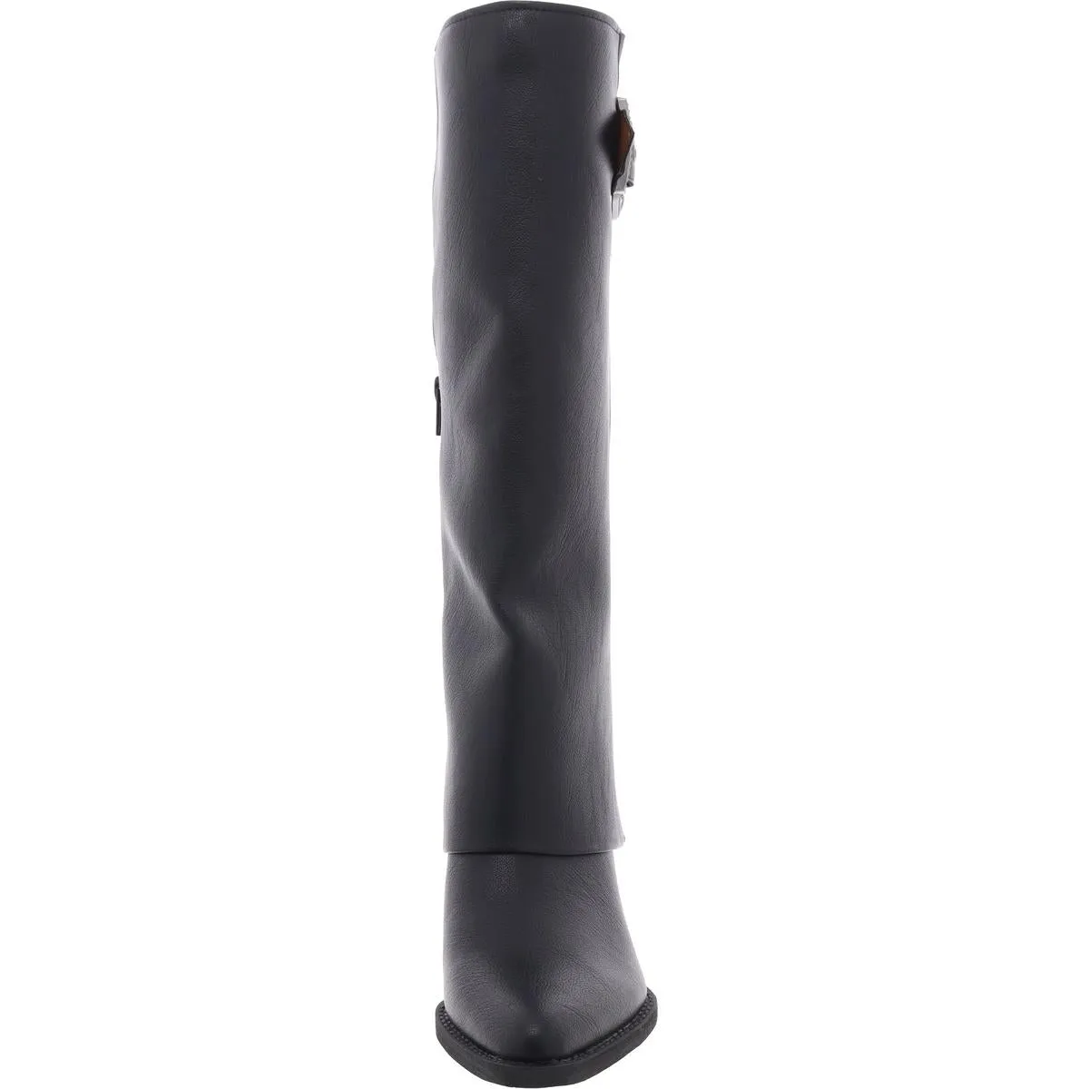 Rowena Womens Faux Leather Knee-High Boots