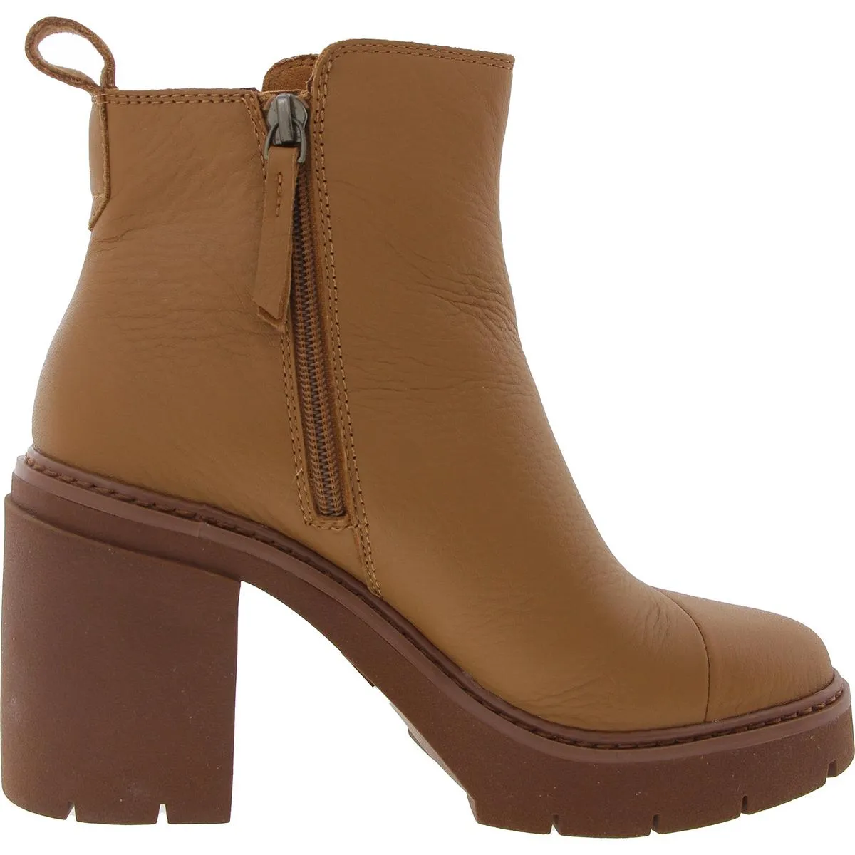 RYA Womens Zipper Leather Booties