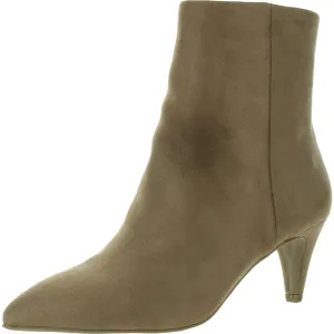 Sabryna Womens Solid Faux Suede Ankle Boots