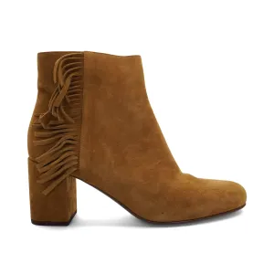 Saint Laurent Fringe Ankle Boots - Women's 39