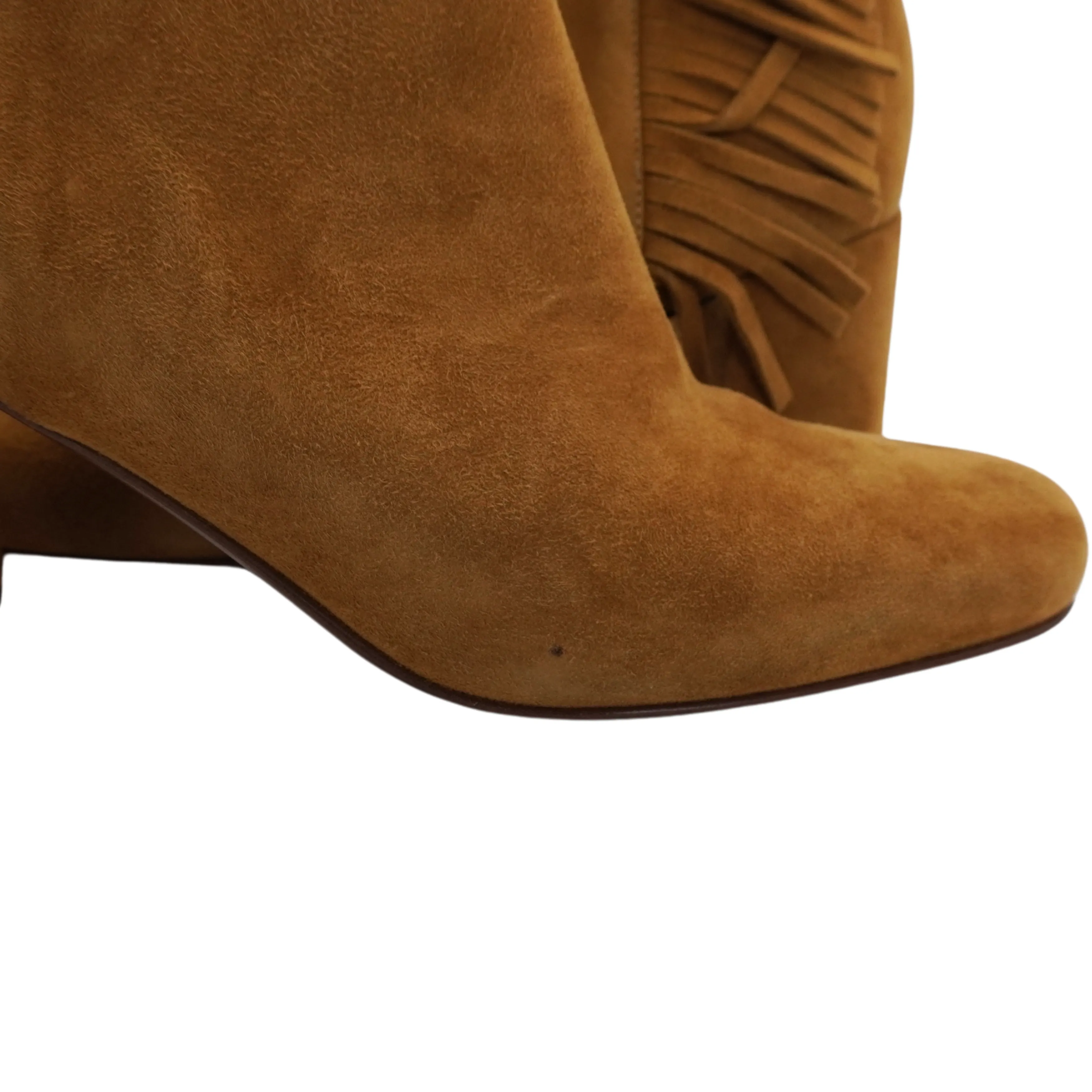 Saint Laurent Fringe Ankle Boots - Women's 39
