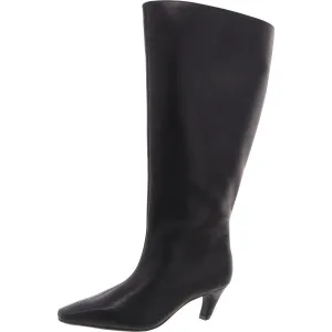 SAMEYAXWC Womens Extra Wide Calf Manmade Knee-High Boots
