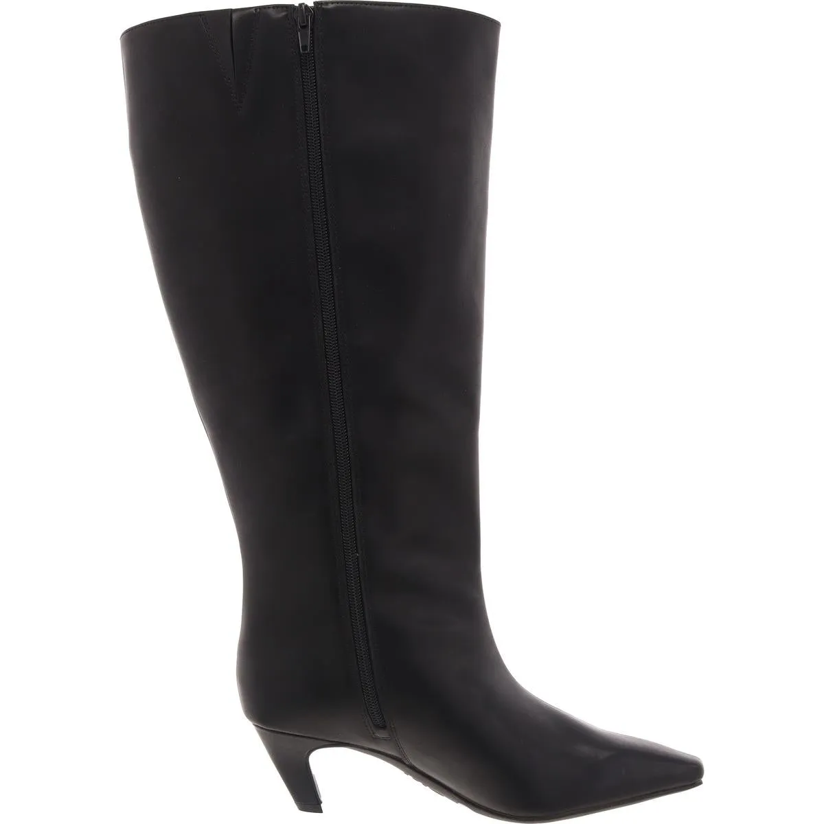 SAMEYAXWC Womens Extra Wide Calf Manmade Knee-High Boots