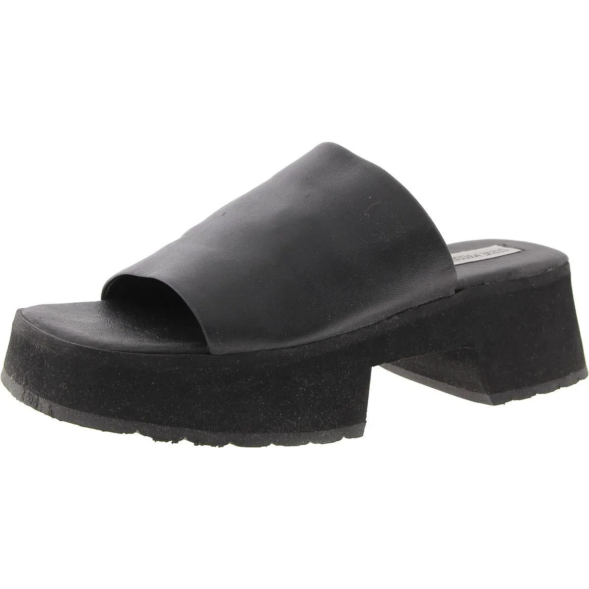 Sammie Womens Embossed Leather Mule Sandals