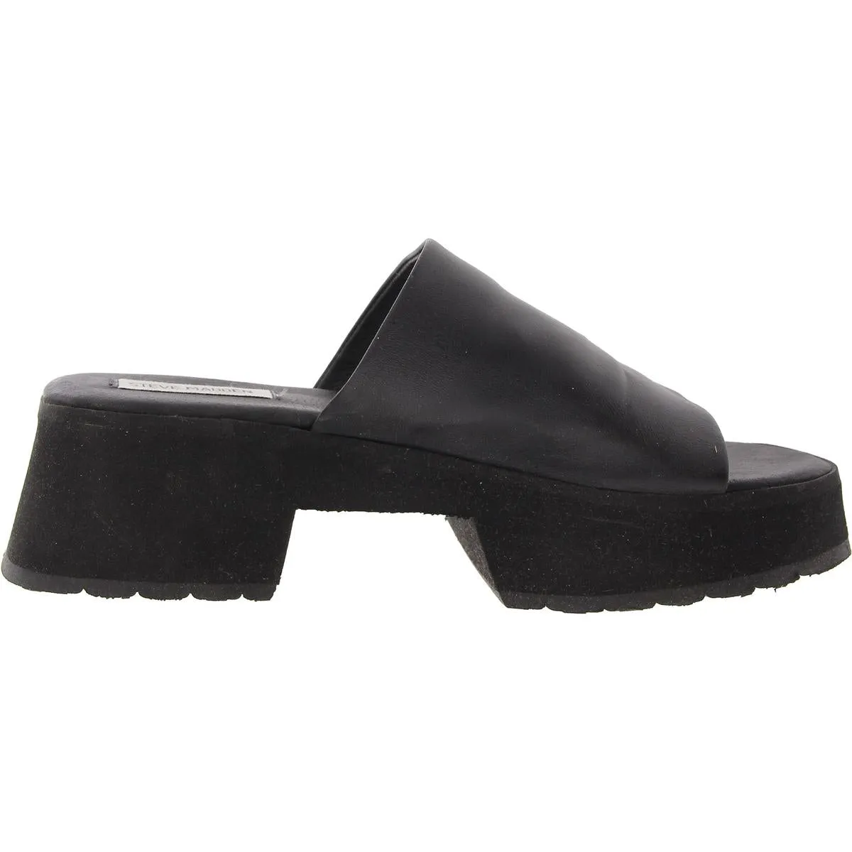 Sammie Womens Embossed Leather Mule Sandals