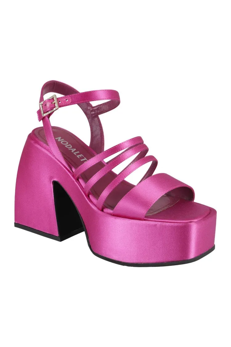 Satin Pink Bulla Chibi Sandals