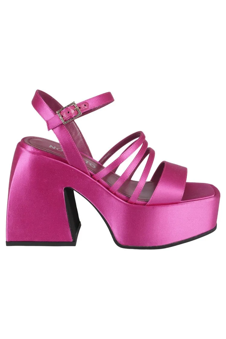 Satin Pink Bulla Chibi Sandals