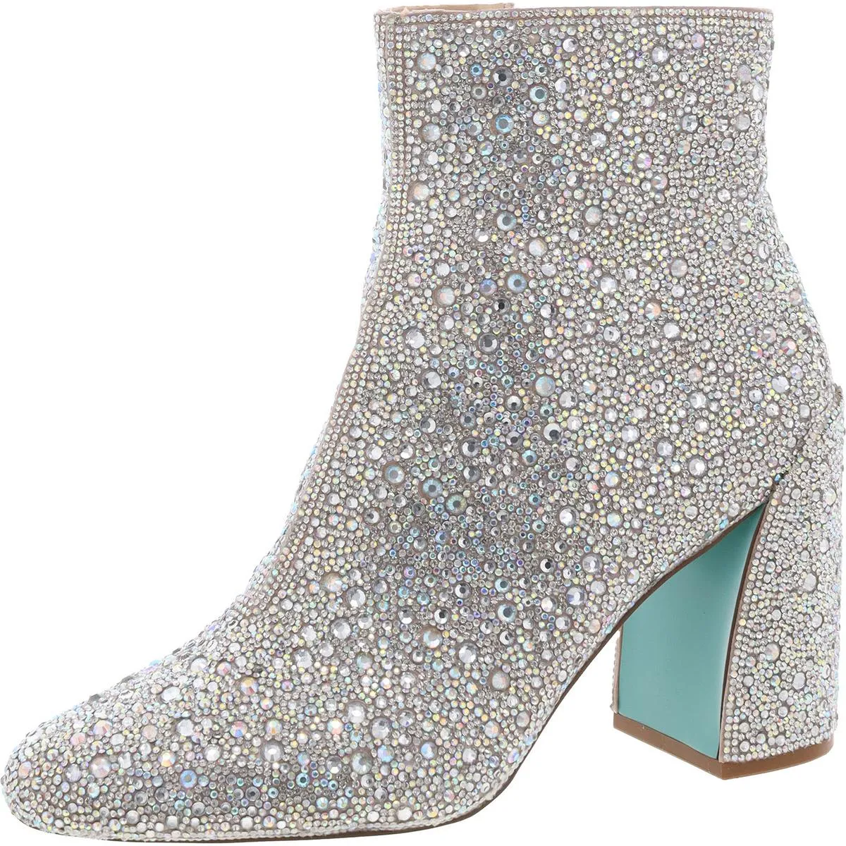 SB-HUGO Womens Rhinestone Man Made Ankle Boots