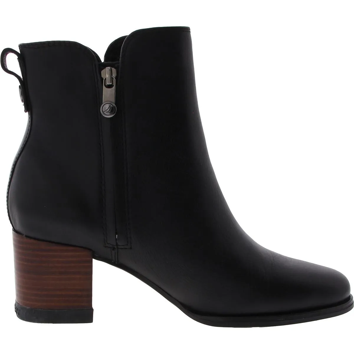 SEAPORT Womens Faux Leather Zipper Booties