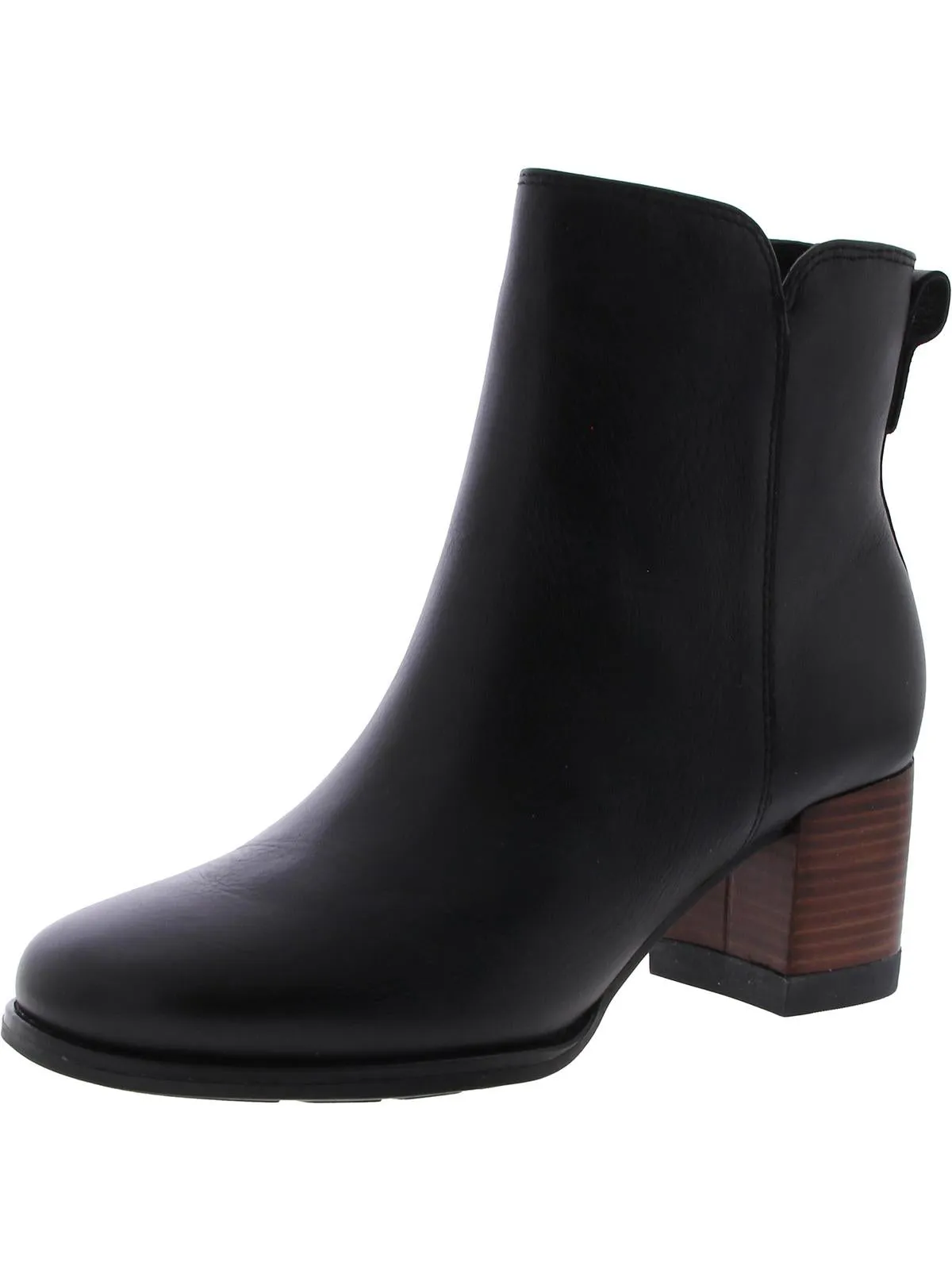 SEAPORT Womens Faux Leather Zipper Booties