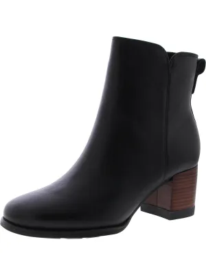 SEAPORT Womens Faux Leather Zipper Booties