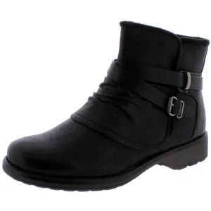 Selyna Womens Lined Faux Leather Booties