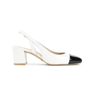 Sleek 50 White Nappa Leather Sandals