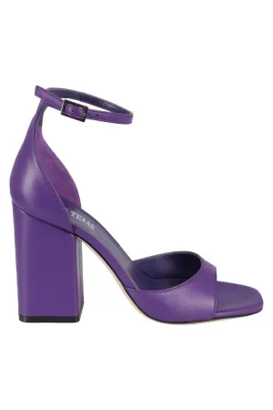 Square-Toe High-Heel Fiona Sandals