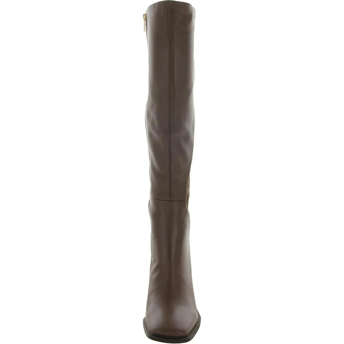 Stevie Womens Leather Square Toe Knee-High Boots
