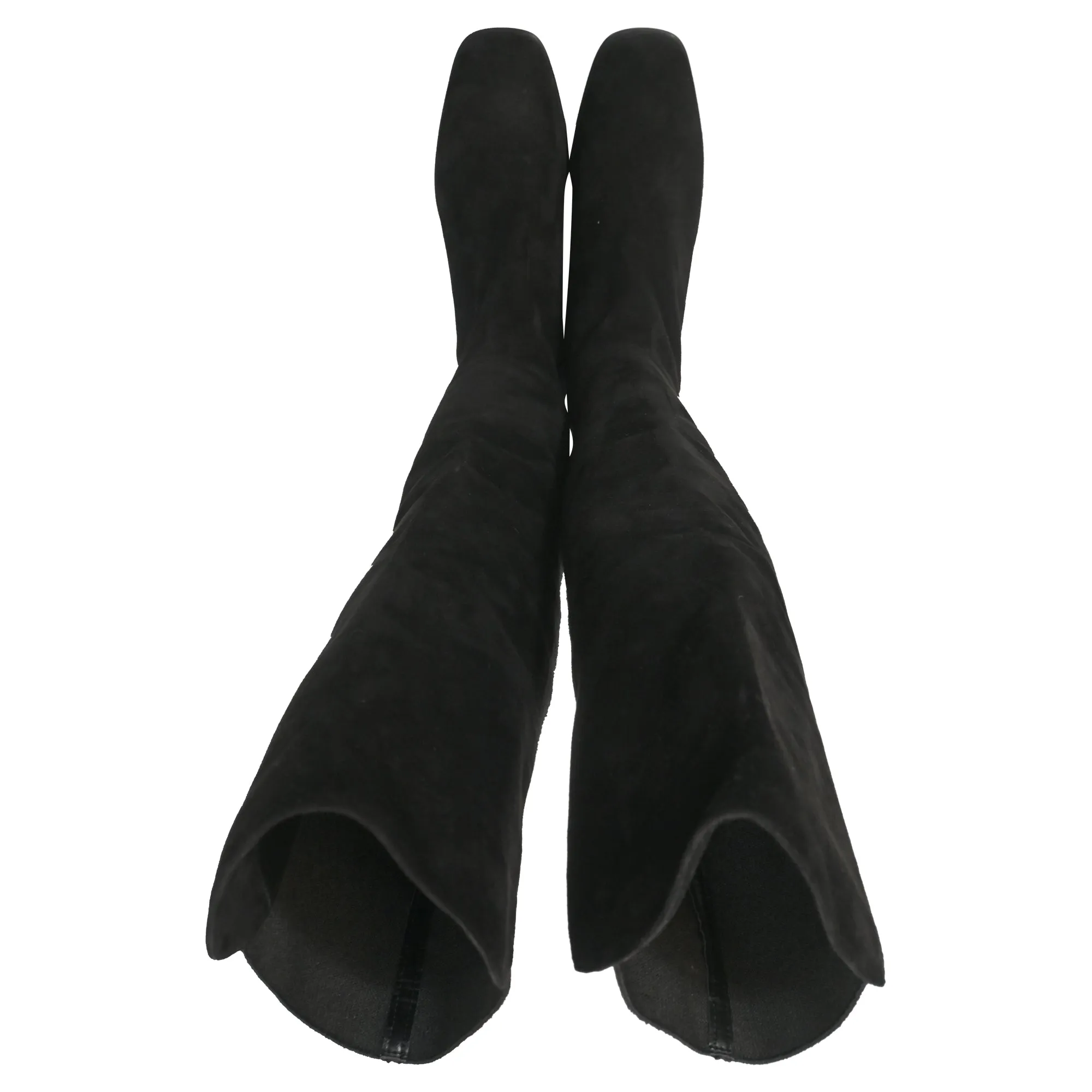 Stuart Weitzman Tia Over-The-Knee Boots in Black Suede