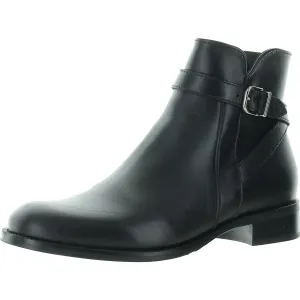Suri Womens Buckle Patent Leather Booties