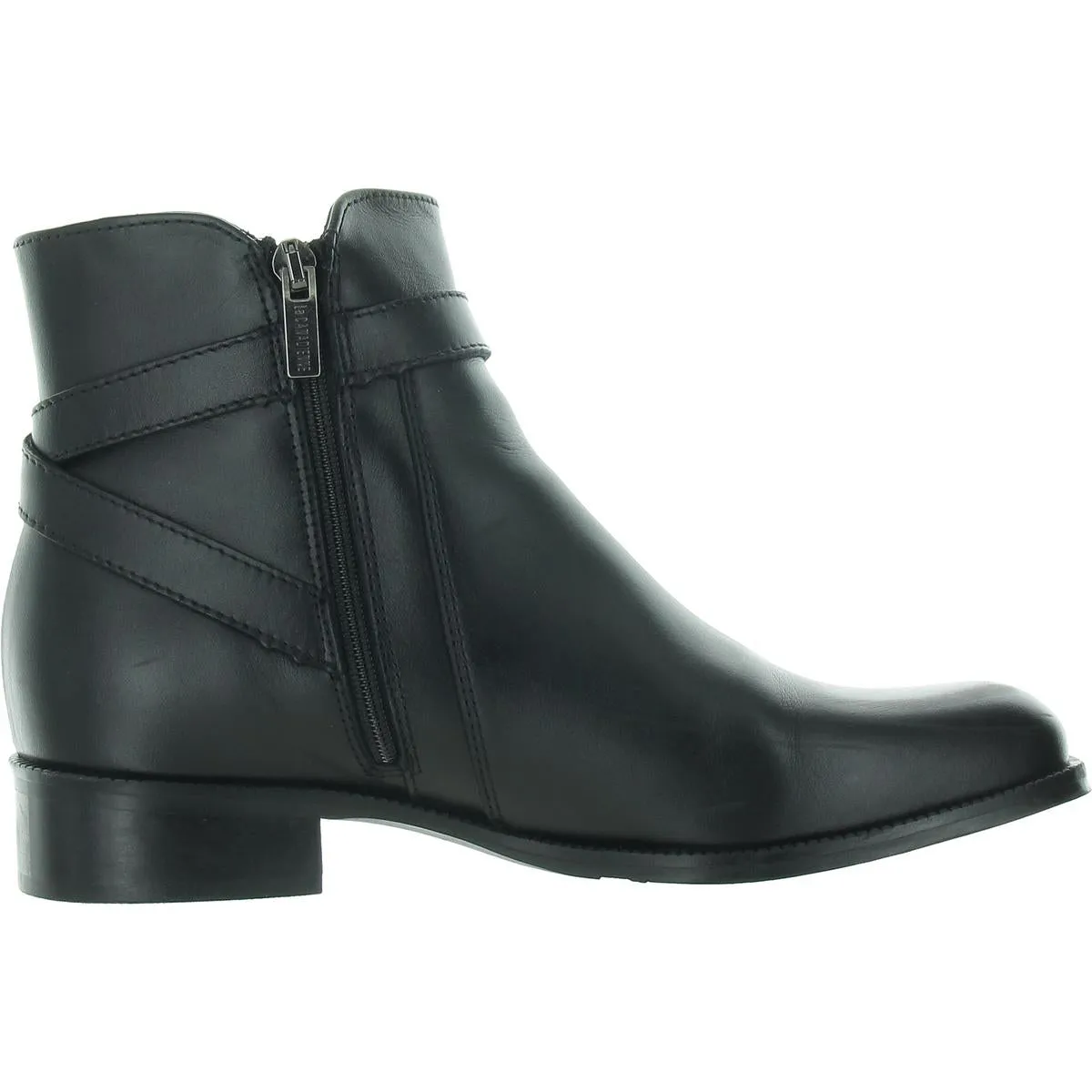 Suri Womens Buckle Patent Leather Booties