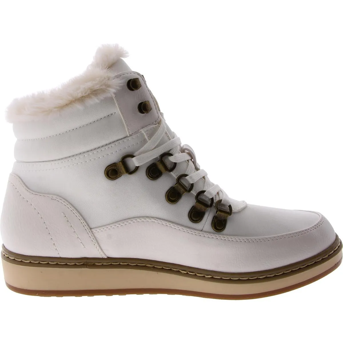 Tamasha Womens Faux Fur Lined Lace-up Winter & Snow Boots