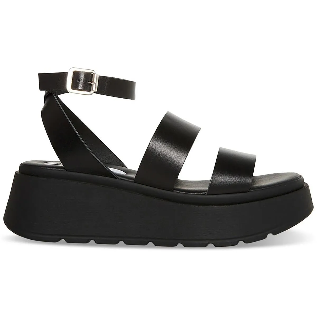 Tenys Womens Leather Ankle Strap Platform Sandals