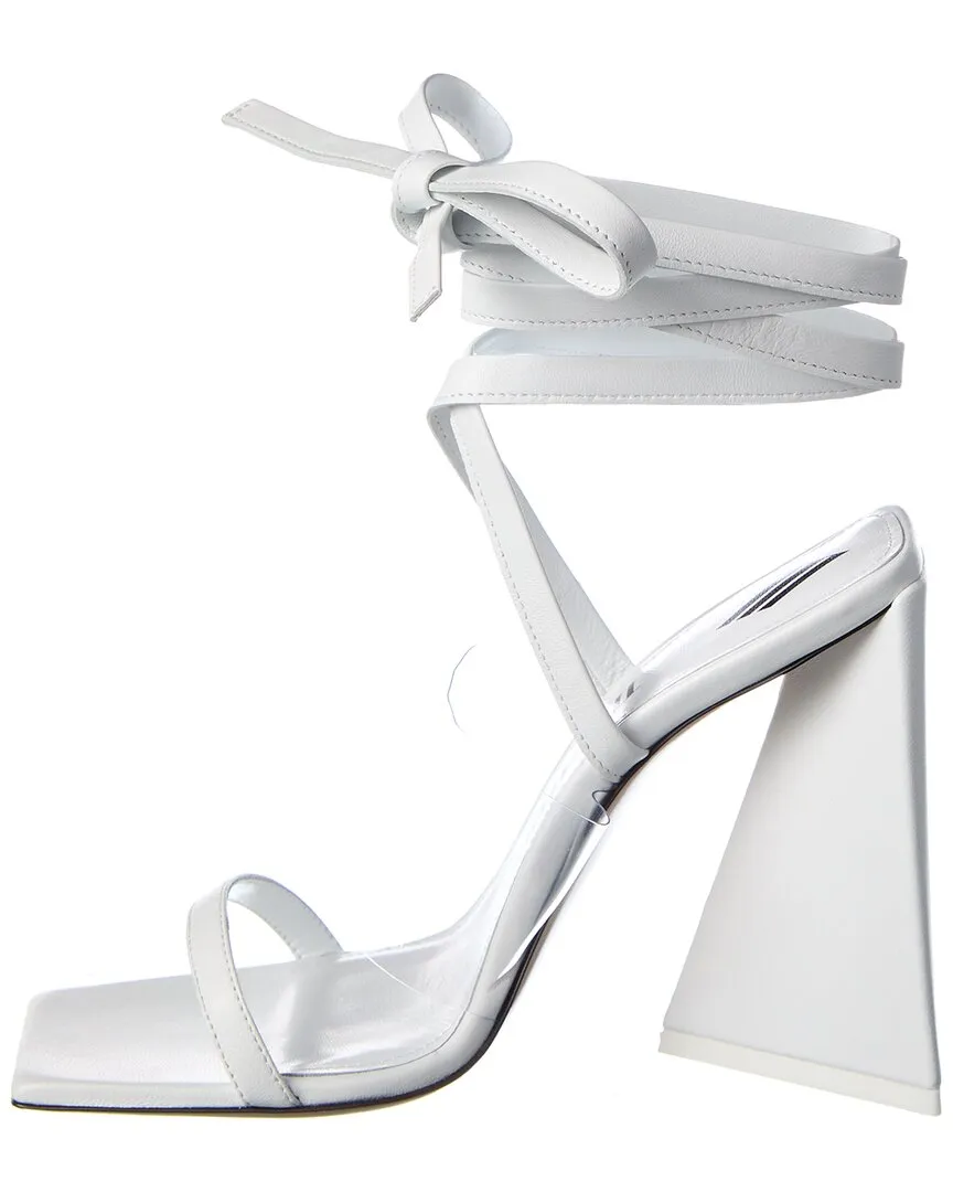 The Attico Isa Vinyl & Leather Sandal