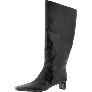 The Wandering Womens Zipper Faux Leather Knee-High Boots