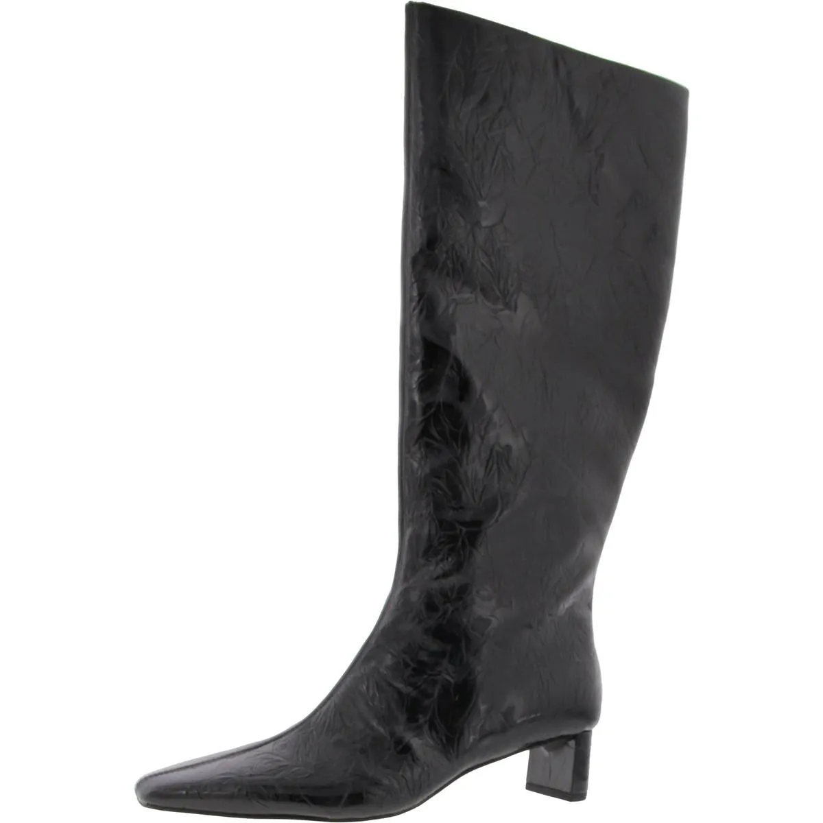 The Wandering Womens Zipper Faux Leather Knee-High Boots