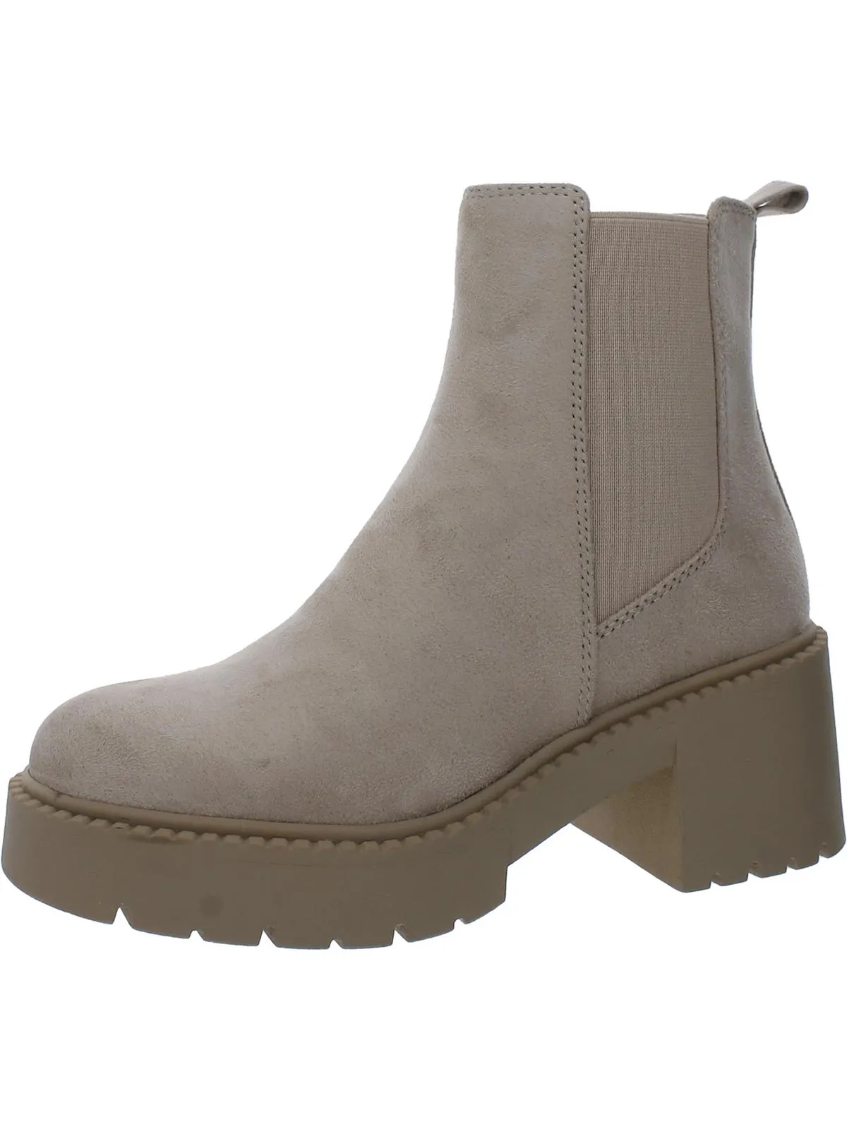 Tianna Womens Faux Suede Ankle Chelsea Boots