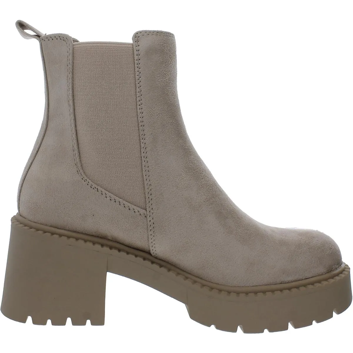 Tianna Womens Faux Suede Ankle Chelsea Boots