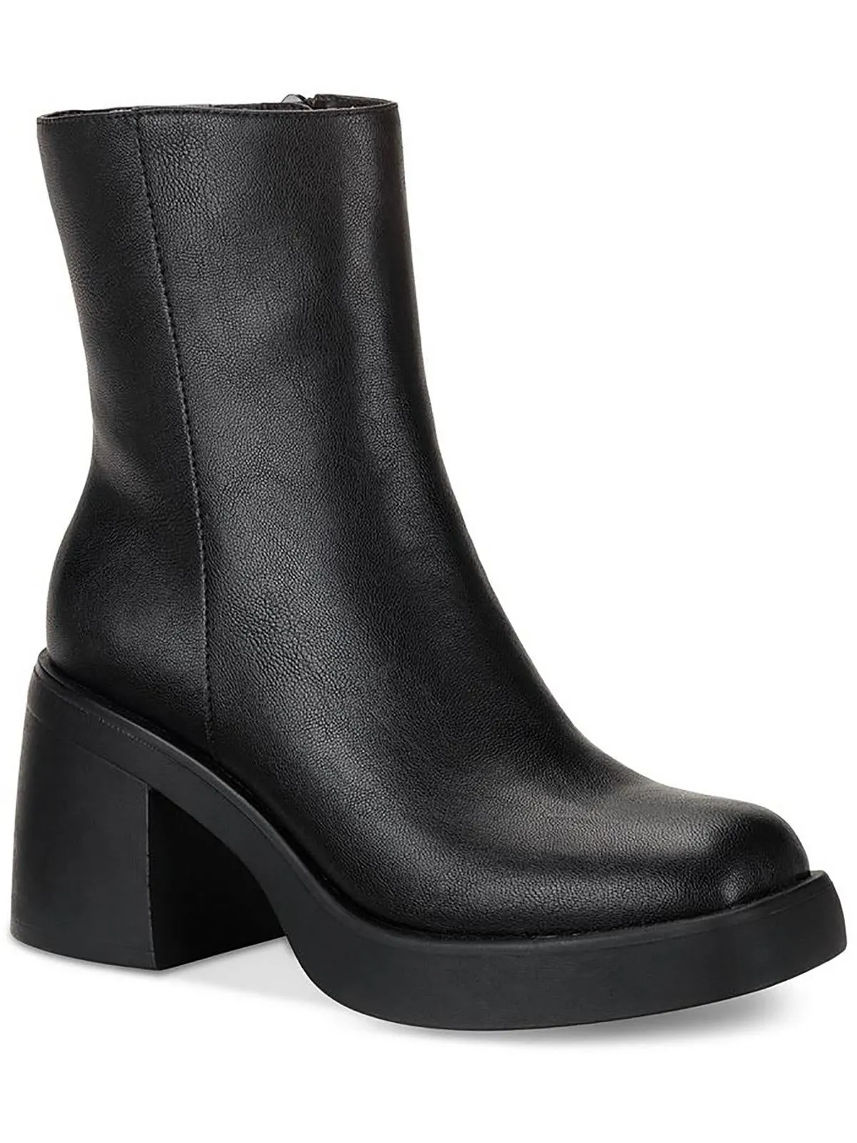 TIANNAA Womens Faux Suede Round toe Booties