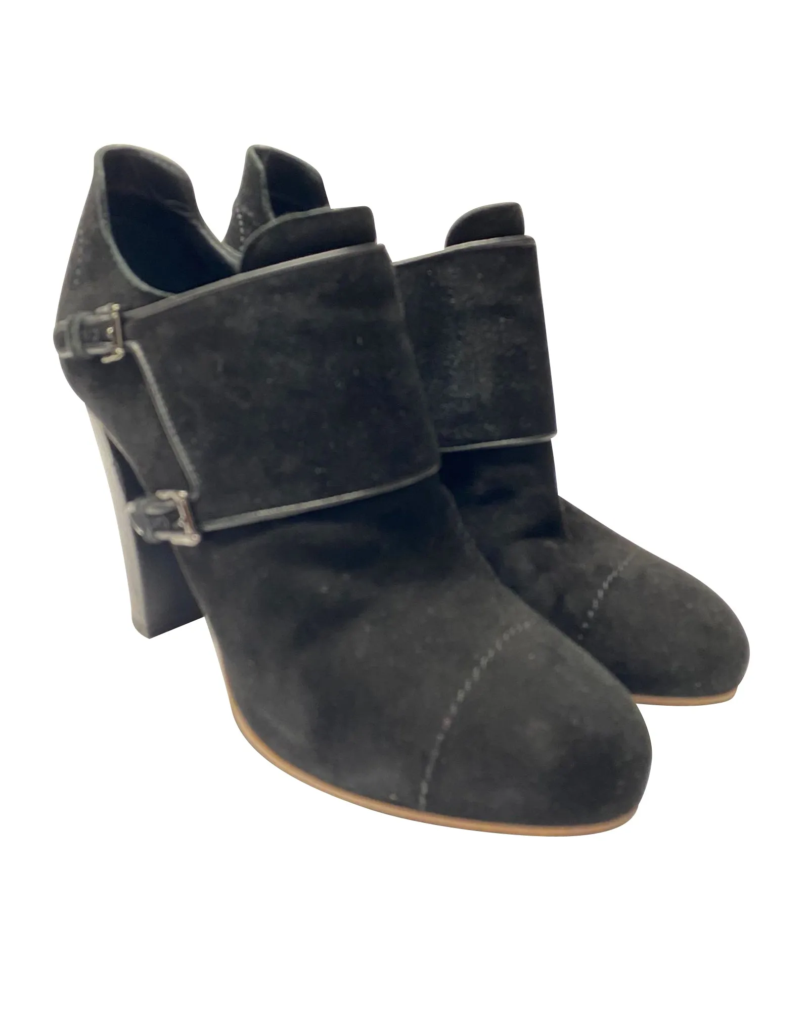 Tod's Ankle Boots in Black Suede