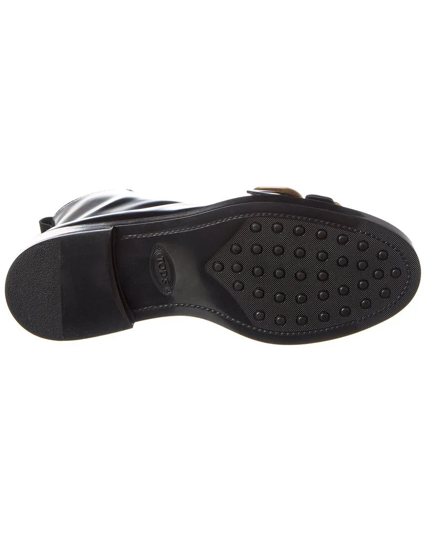 TODs Lace-Up Leather Boot