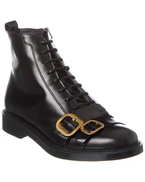 TODs Lace-Up Leather Boot