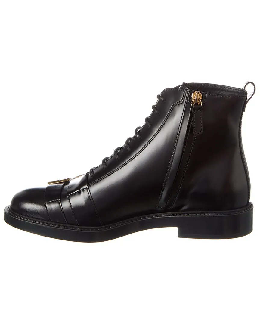 TODs Lace-Up Leather Boot