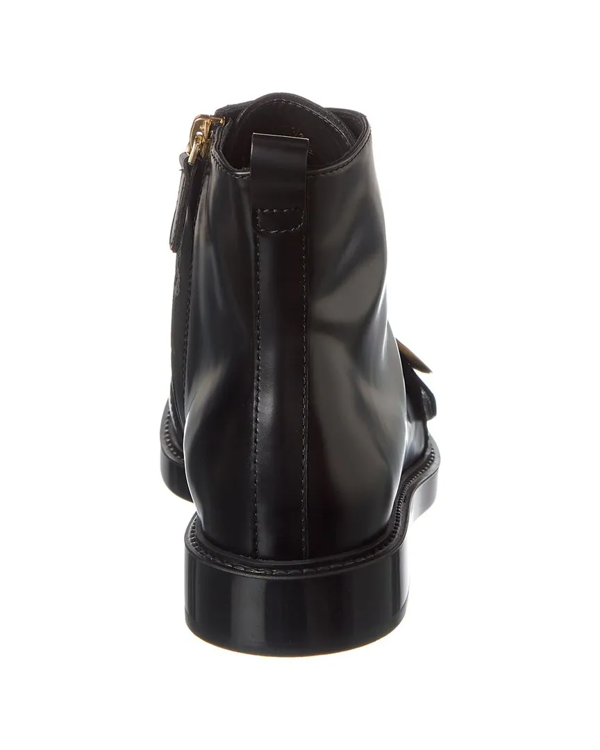 TODs Lace-Up Leather Boot