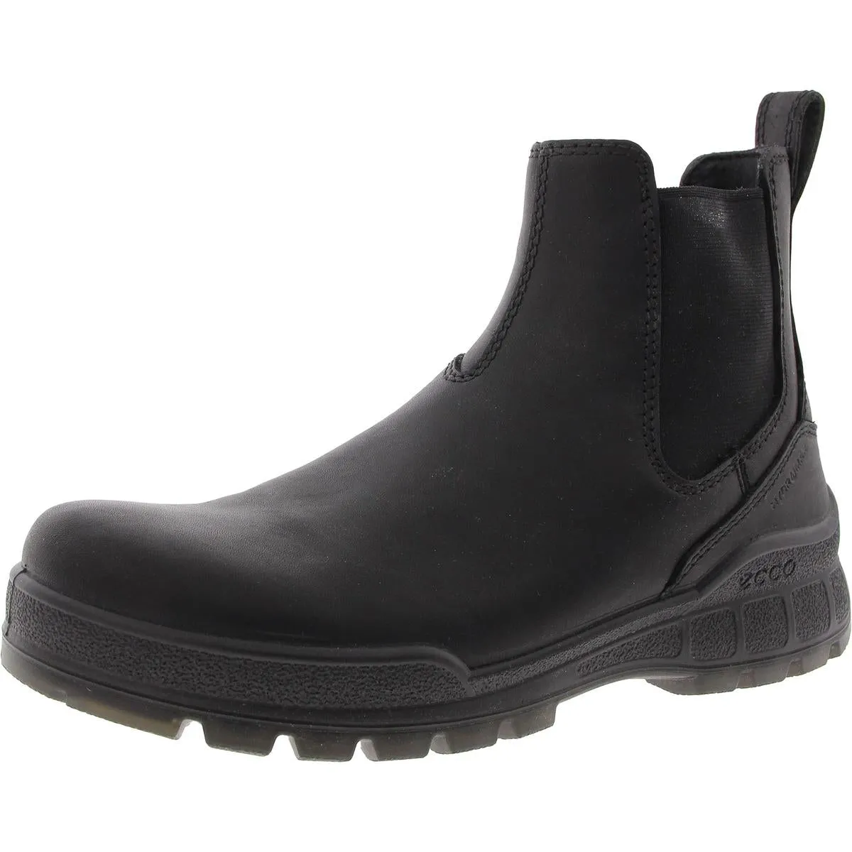 Track 25 Womens Mixed Media Leather Chelsea Boots