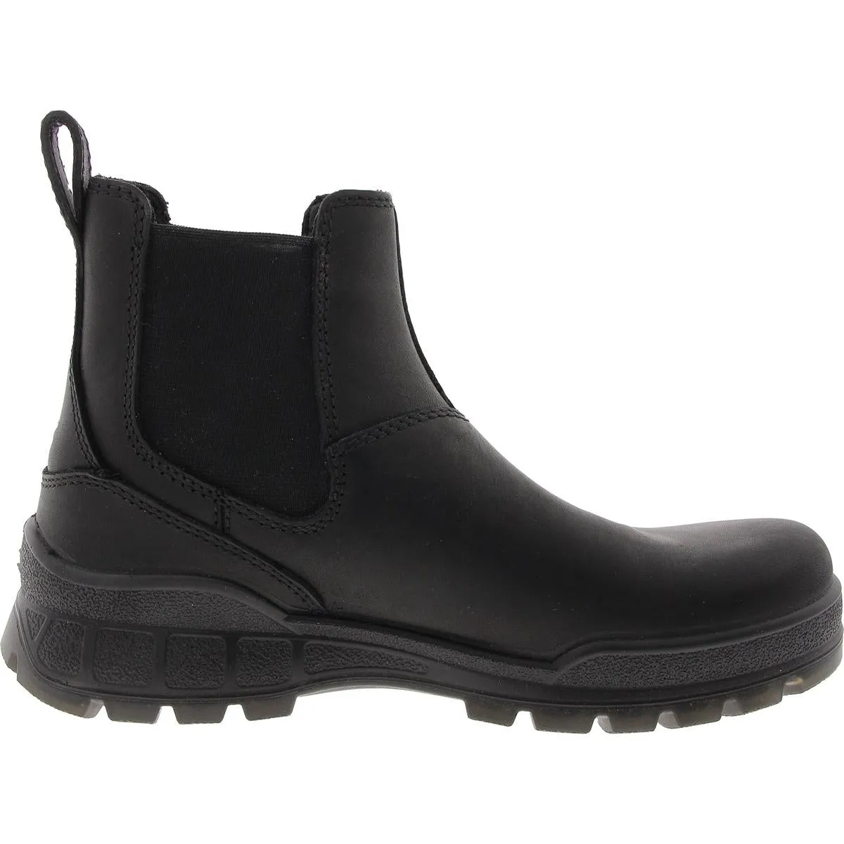 Track 25 Womens Mixed Media Leather Chelsea Boots
