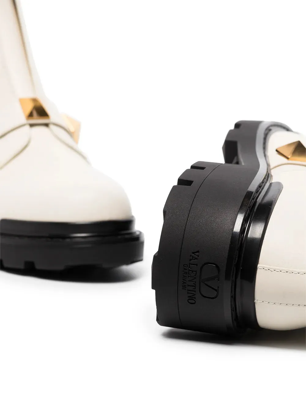 Valentino Roman Stud Biker Boots