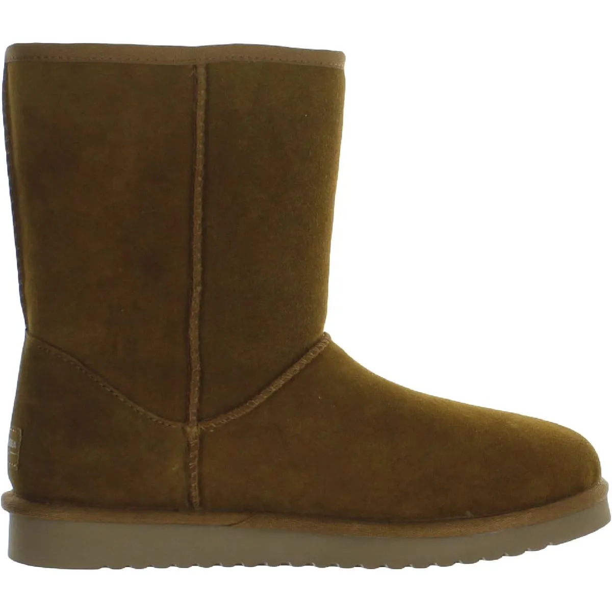 Victoria Short Womens Leather Embellished Shearling Boots