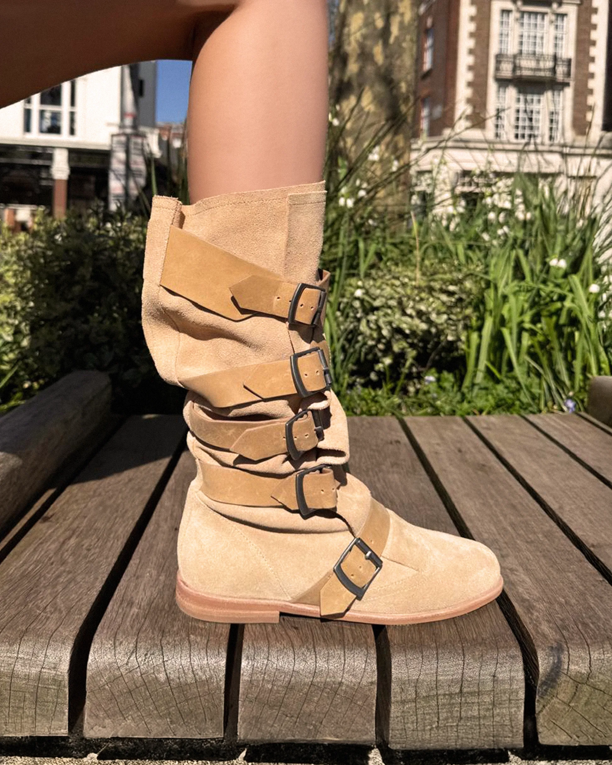 Vima Beige Suede