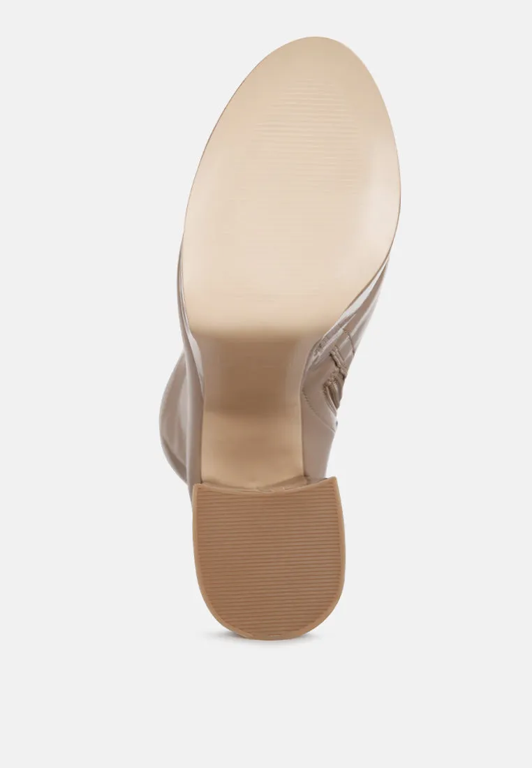 vinkele block heeled ankle boot