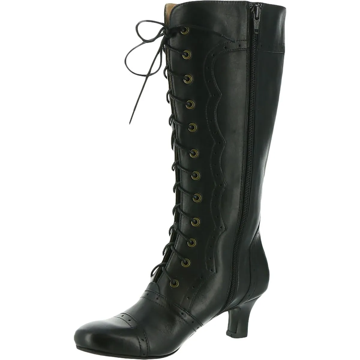 Vintage Womens Leather Tall Knee-High Boots
