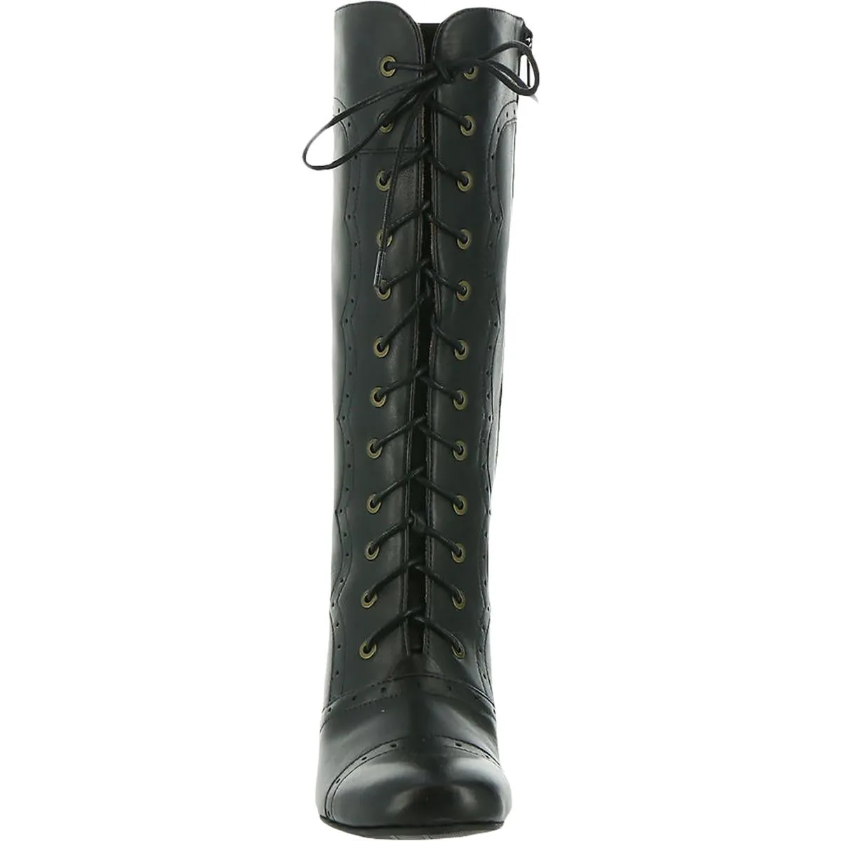 Vintage Womens Leather Tall Knee-High Boots