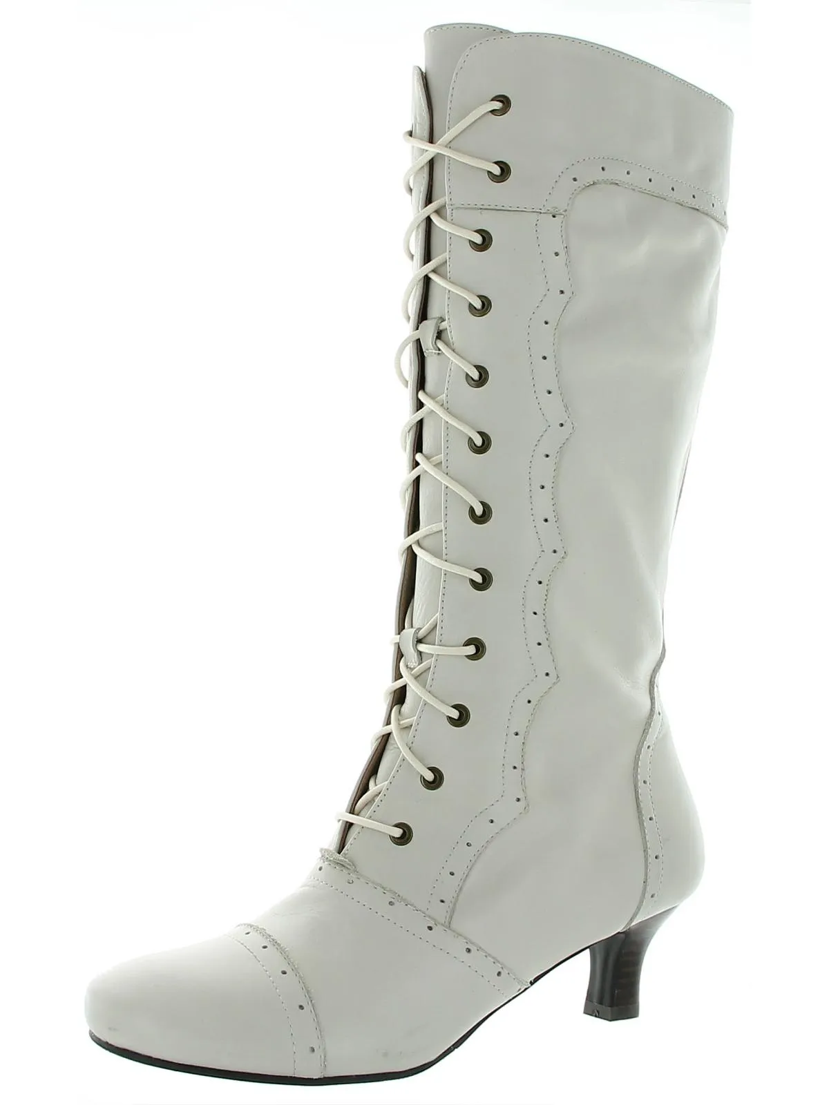 Vintage Womens Leather Tall Knee-High Boots