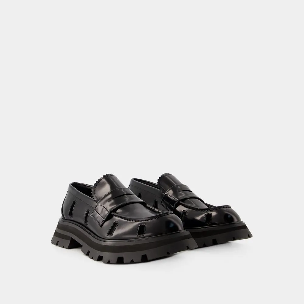 Wander Ankle Boots - Black/White - Leather