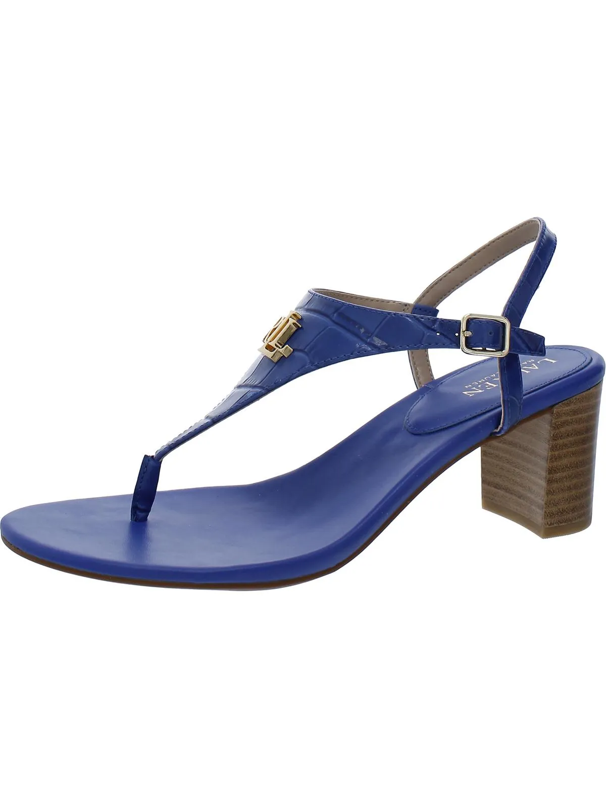Westcott Womens Pebbled Leather Logo Thong Sandals