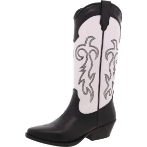 Windie Womens Faux Leather Padded Insole Cowboy, Western Boots