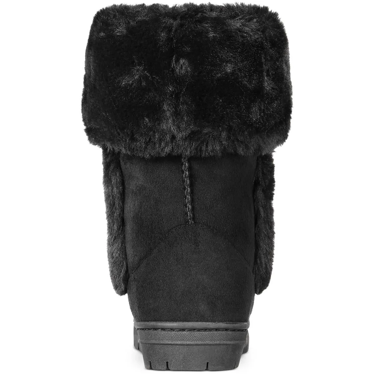 Witty Womens Suede Mid-Calf Winter Boots