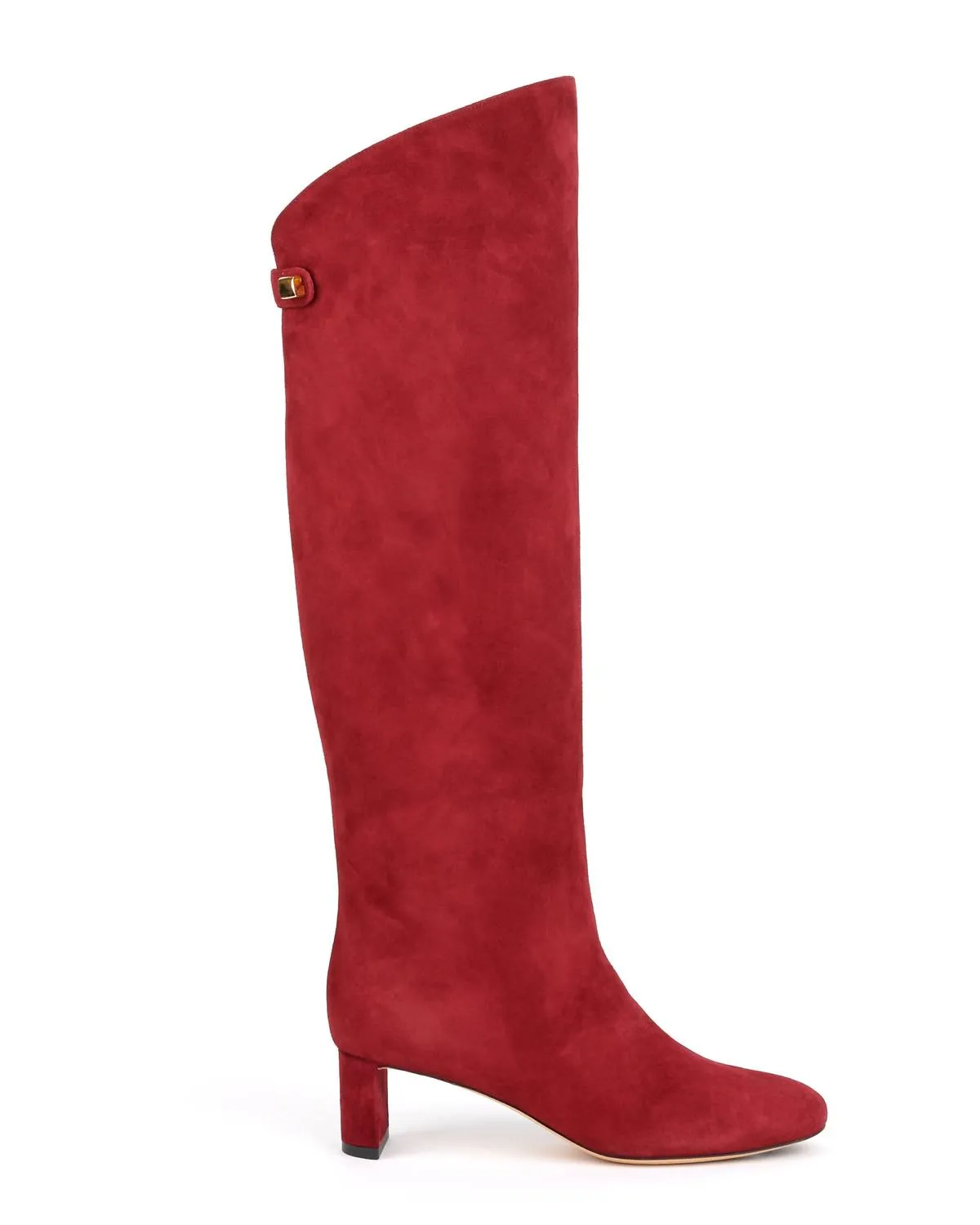 Women's Adry Mid Heel Boots In Burgundy