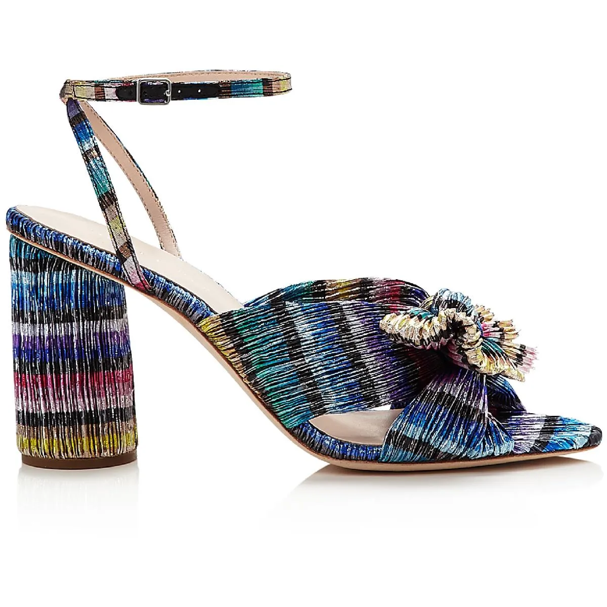 Womens Ankle Strap Padded Insole Heels